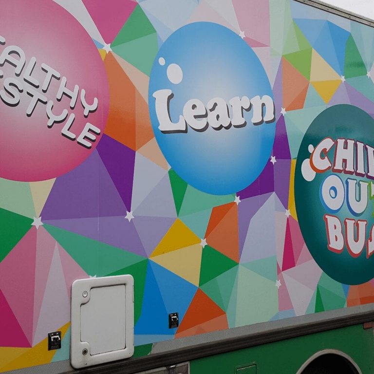 Chill-out Bus vehicle wrap