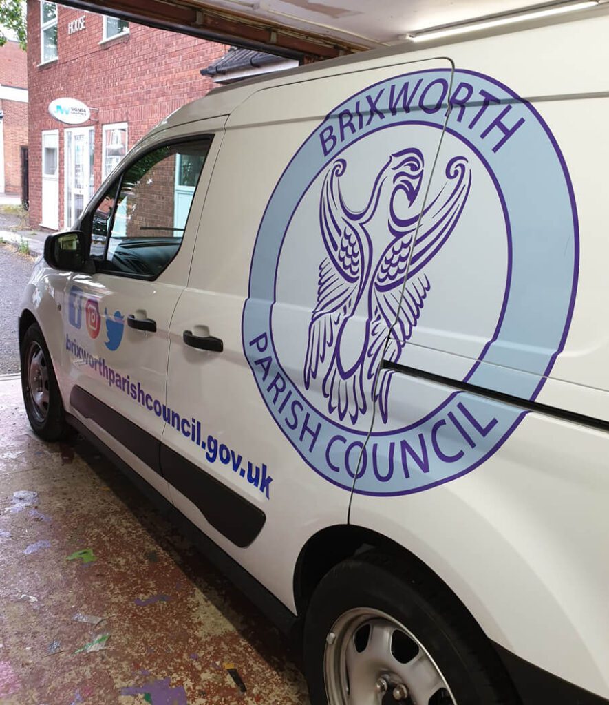 Brixworth Parish Council vehicle livery