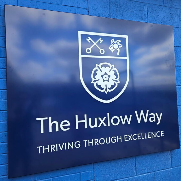 The Huxlow Way signage